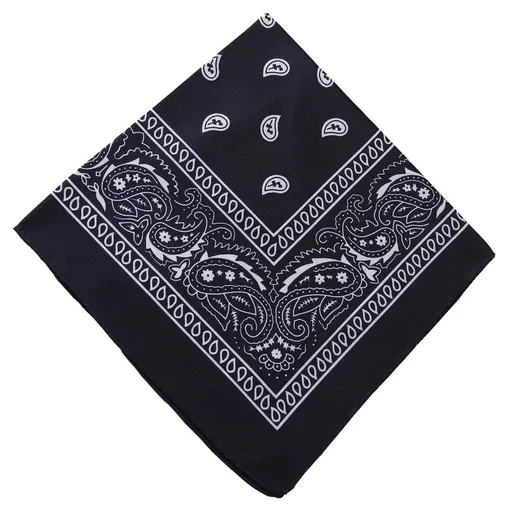 22 inch Cotton Paisley Bandana Multi Colored Set Cowboy Bandana Head Scarf Double-sided for Men & Women Navy