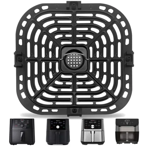 Air Fryer Accessories for Plus 6 in 1 6 Air Fryer, Air Fryer Replacement Parts Tray Rack Grill Plate Grill Pan CrisperPlate