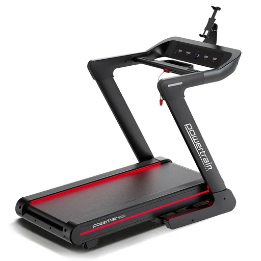 Powertrain V500 3HP Foldable Treadmill Electric Running Machine 20kmph Auto Incline Bluetooth Home Gym Cardio 130kg