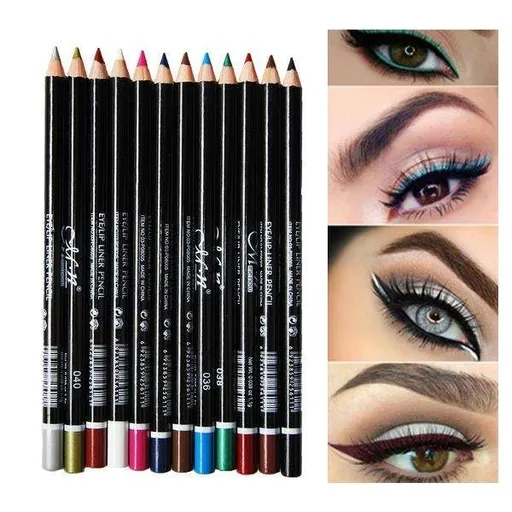 12pcs MultiColor Eyeliner Lipliner Eye Pencil Lip Pencil Makeup