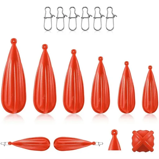 Fishing Practice Plug Baitcasting Rubber Practice Plug Suitable for Casting Skill, 6 Pieces