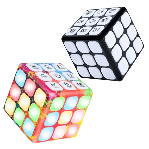 Winning Fingers Flashing Cube Electronic Memory & Brain Game | 4-in-1 Handheld Game for Kids for Kids Boys and Girls -2pcs