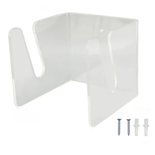 Skateboard Wall Mount Acrylic Display Storage Holder Hanger Home Decoration for Indoor Transparent