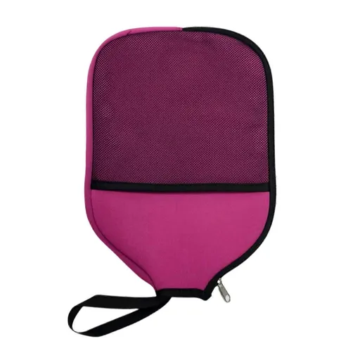 Pickleball Paddle Cover Neoprene Protective Case Racket Storage Bag Lightweight Pickleball Paddle Protector - Dark Pink