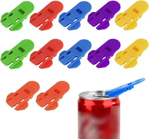 12-piece Getränkedosenöffner-Set – from Plastic – supplied for Cola, Beer, Fresh Drinks, Lemonade usw., single Dosenöffner