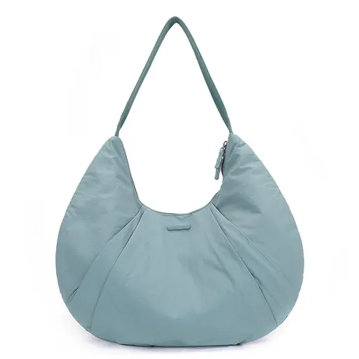 Lightweight Waterproof Nylon Tote Shoulder Bag Haze Blue 44cm x 34cm x 10cm