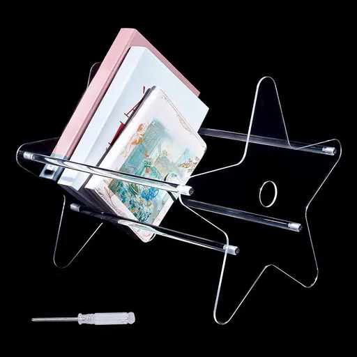 Acrylic Vinyl Record Storage Holder, Clear Acrylic Vinyl Record Storage Organizer Desktop Acrylic Vinyl Records Holder