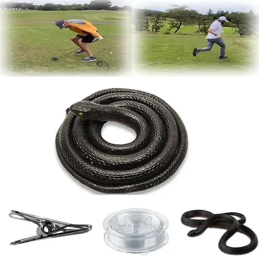 Golf Snake Prank, Clip on Snake Prank, DIY Golf Snake Prank with String and Clip, Snake on a String Prank,Snake Prank for Golf