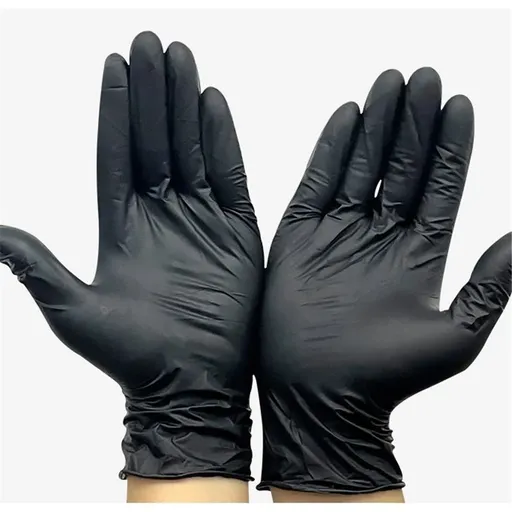 Nitrile Disposable Gloves Pack of 100, Latex Free Safety Working Gloves for Food Handle or Industrial Use