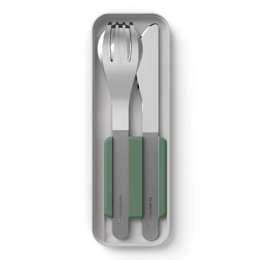 Monbento Mb Slim Box - Trio Knife - Green Natural