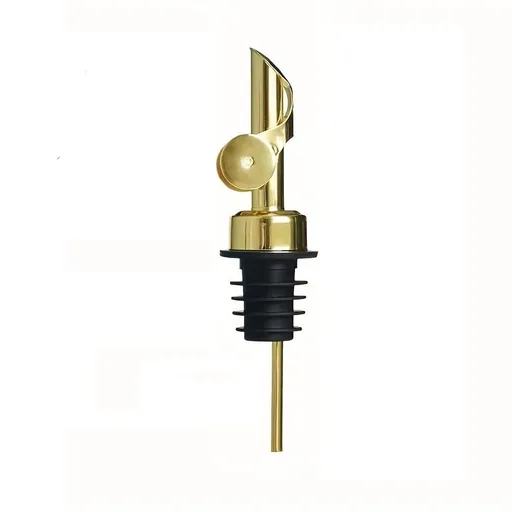 4PCS Liquor Pour Spout Made of Stainless Steel with Automatic Anti-Oxidation Mechanism, Bottle Pourers for Alcohol, Olive Oil