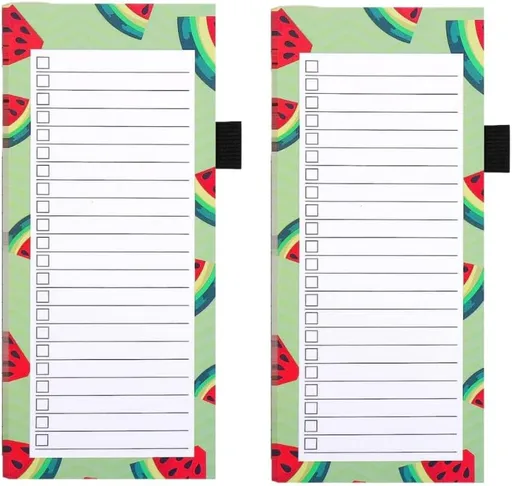 Magnetic Shopping List Notepad 100 Sheets Watermelon 2 Piece