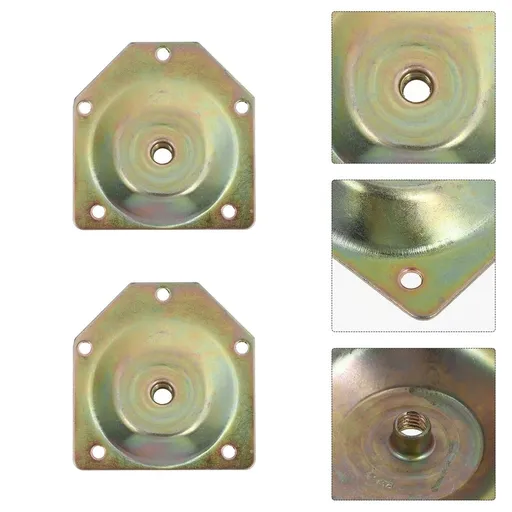 4-Pack Furniture Leg Repair Plates with 12° Angle Support for Table Legs and Chair Legs