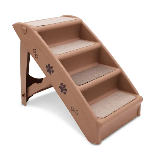 Furtastic Foldable Pet Stairs 50cm Non-Slip Dog Steps Ladder Cat Ramp for High Bed Couch Car Small Senior Pets