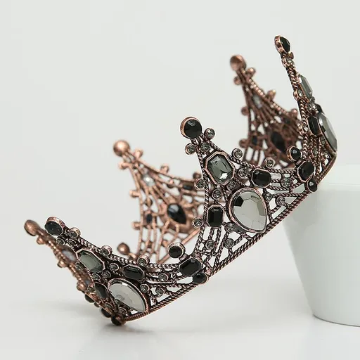 Crowns for Women Gothic Tiaras and Crowns Crystal Bridal Queen Headpiece Halloween Costume Festival Headband for Women