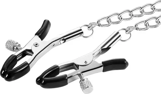 BDSM Nipple Clamps With Chain | Erotic Nipple Clamps | Sex Pitch Nipple Clamps | Sex Toy
