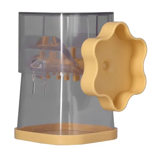 Manual Nut Chopper Effortless Easy to Clean Hand Crank Nut Grinder for Almonds Hazelnuts PecansYellow