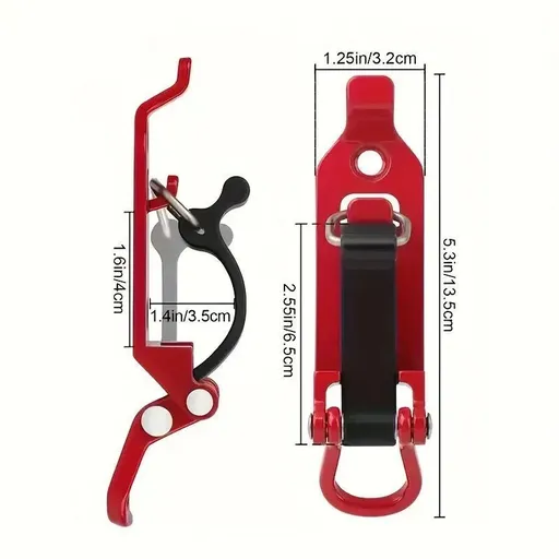 8 Pcs Fixed Hanging Latch Red