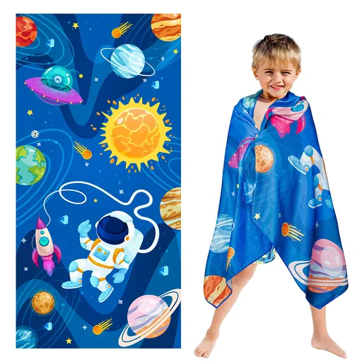 Microfiber Pool Towel Absorbent Quick Dry Beach Towel Sand Free Blanket for Outer Space Party Supplies Bath Sport Travel Beach