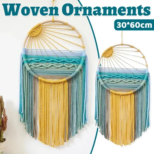 Sunrise Hand Woven Tapestry Decoration Warm Tones Wall Hanging for Living Room