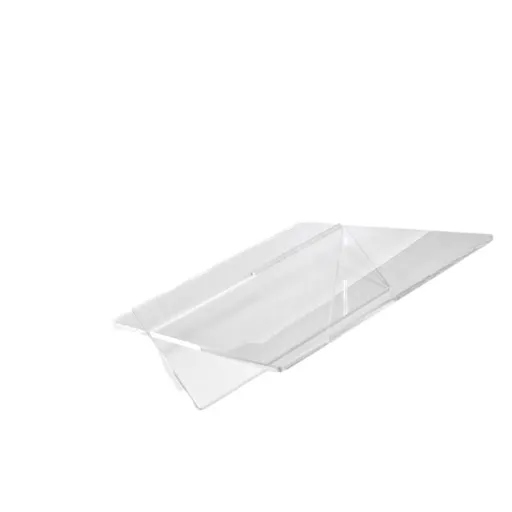 Large Open Book Display Stand for Cookbook Art Book Bible Guest Book - Coffee Table Book Stand for Reading - Transparency