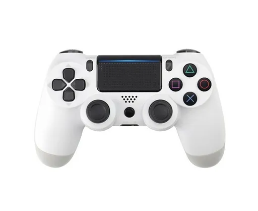 Wireless Game Controller Ps4 Controller Bluetooth Dual Head Head Handle Joystick Game Pad For The Game Console 4 - White