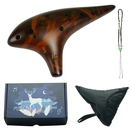 OcarinaWind 12 Hole Ocarina Classic Masterpiece Collectible, Ceramic Ocarina - Highly Recommended by Shop Owner