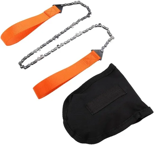 1pc Portable Pocket Chainsaw,High-Performance Steel Rope Chain for Rapid Cutting, Durable Hand Operated Survival Tool, Perfect Outdoor Adventures, Camping, Hiking, Emergency Kits