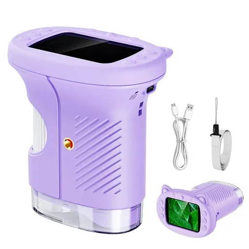 1000X Handheld Microscope - 1080P Mini Pocket Digital Microscope Purple