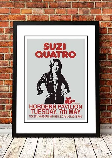 Suzi Quatro ‘Horden Pavilion’ Sydney, Australia Concert Poster 1974 - Framed A5