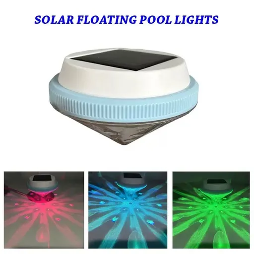 Solar Floating Pool Lights with Multicolor Glow, Two Shape Options (Peach & Diamond), Automatic Day Charging Night Illumination, Waterproof Durable Design for Pools, Bathtubs, Fountains, Aquariums, and Spa Decorative Ambiance (2PCS（Diamond Light Effe