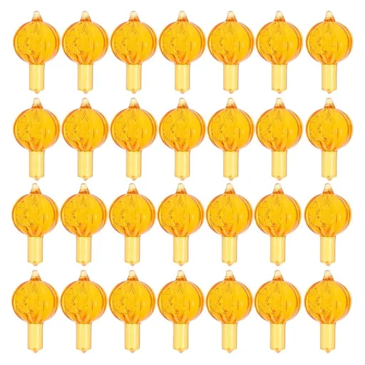 50Pcs Pumpkin Lantern Replacement Bulbs Soft Glow Holiday Patio Decorations