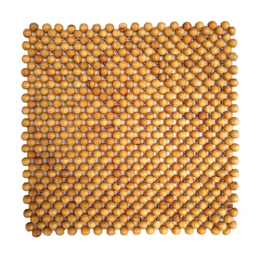 Premium Wooden Bead Car Seat Cushion for Comfort and Support, Massage Chair Pad Cover, Ideal for Vehicle and Home Use