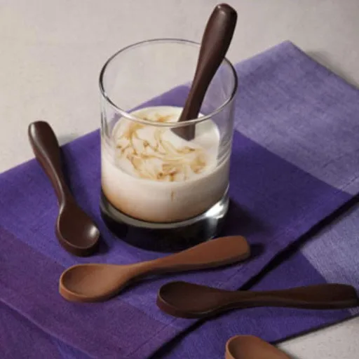Silicone Spoon-Shaped Chocolate Mold 1PCS Ice Cube Tray for Baking, Soap, Candle, Birthday Cake Decoration and Jelly