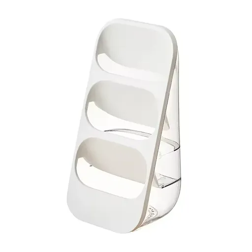 3-Tier Large Capacity Kitchen Utensil Organizer – Minimalist Desktop Storage Box for Kitchen, Bedroom, Living Room & More (White)