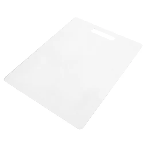 Cutting Board, Dishwasher- Safe Plastic Chopping Board for Kitchen with Easy Grip Handle, White