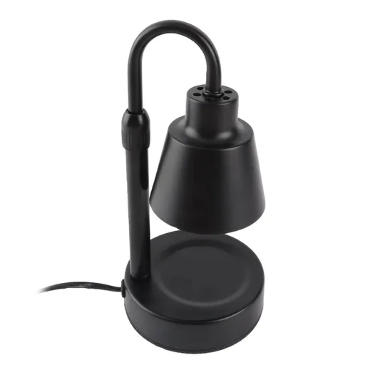 Candle Warmer Lamp Dimmable Timer Adjustable Height Retro Decorative Candle Wax Melting Light with 2 Bulbs EU Plug Black