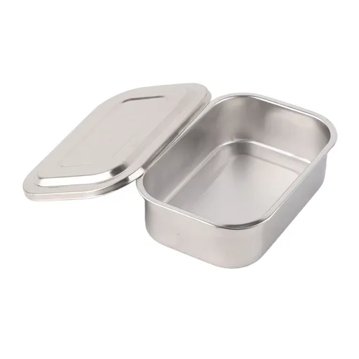 Stainless Steel Needle Box Veterinary Needle Boiling Container 15 x 10cm Silver