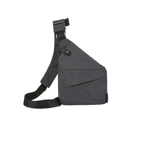 Waterproof Bag Personal Anti Theft Shoulder Man Pocket Portable Chest Travel Grey - Grey Left