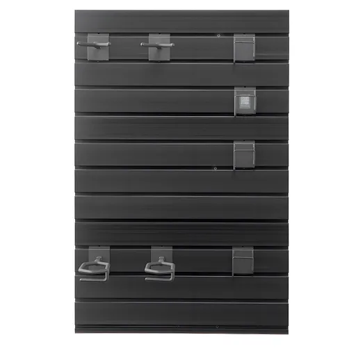 Gun Rack, Wall Mount, Tactical Rifle Shotgun Handgun Storage, Heavy-Duty PVC Panels & Steel Wall Racks, Securely Holds up to 2 Rifles & 4 Pistols, Modular Firearms Gun Gear Accessories Organizer