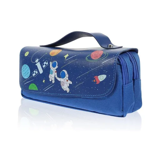 Functional Pencil Case Stationery Bag Pen Holder Storage Organizer for School - 04