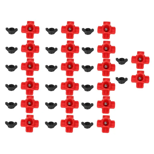 20PCS G1/8 Male Thread Chicken Drinking Nipples Automatic Waterer Equipment with Black Srews for Poultry Feeding