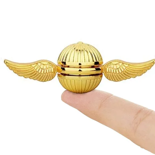 Golden Fidget Spinner for Kids Adults, Metal Orb Ball Toy, Sphere Fidget Hand Finger Spinner Ball for Boys Girls, Desk Office Toys