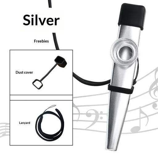 12 Pcs Metal Kazoos With 20Pcs Kazoo Flute Diaphragms,Good Gift for Kids,A Good Companion for Ukulele, Violin, Guitar,Piano Keyboard