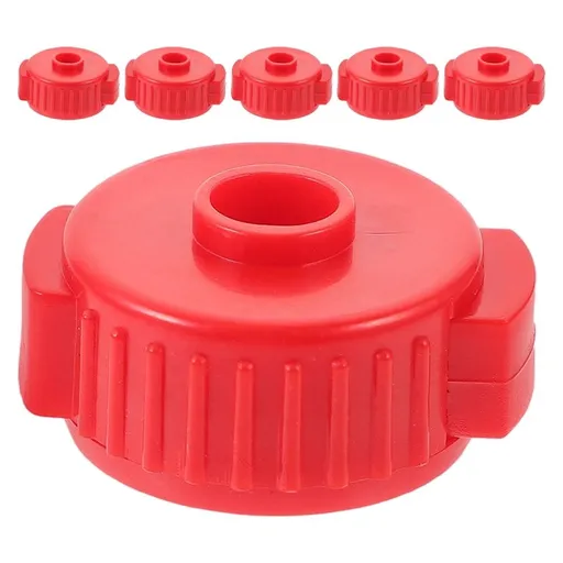 6Pcs Lightweight Drum Cymbal Nuts with Quick Release Red Plastic for Jazz Drums