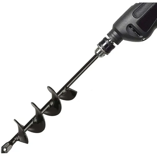 Garden Auger, Spiral Drill Gardening Tool For Planting Trees/Shrubs/Twist Drill/Planting Auger - 4×22Cm