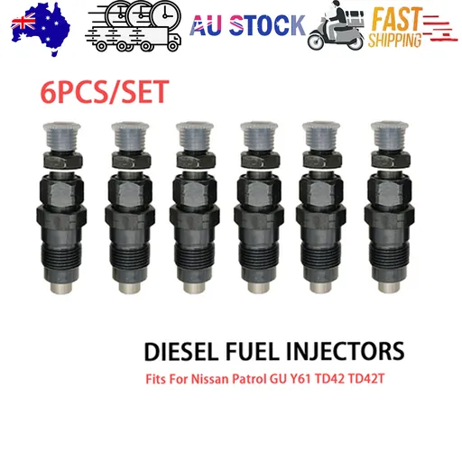 Diesel Fuel Injectors 6 Piece Fits For Nissan Patrol GU Y61 TD42 TD42T