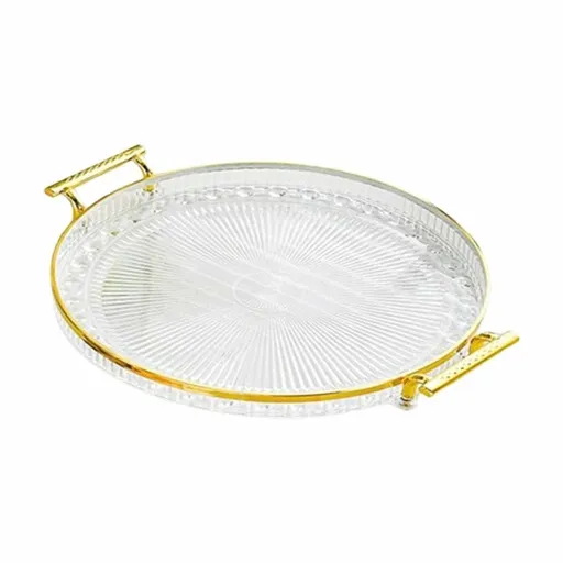 Luxury Serving Tray, Modern Vanity Tray, With Handles Cosmetic Perfume Makeup Display, Multifunction Decorative Decorative Tray, Jewelry Tray For Living Room.
