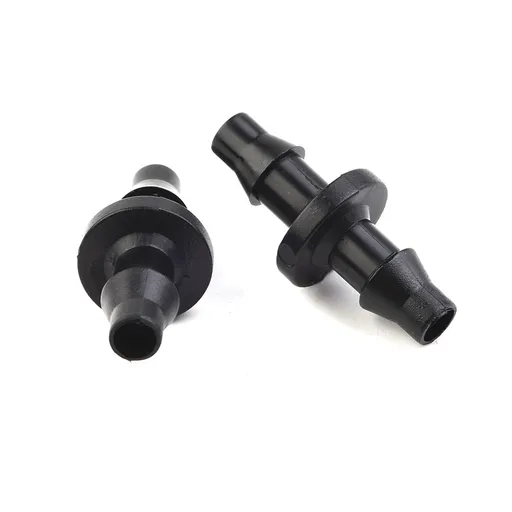 New 100Pc 1/4 Barbed Connector Double Way For 4/7Mm Garden Drip Irrigation Hose Smile Home