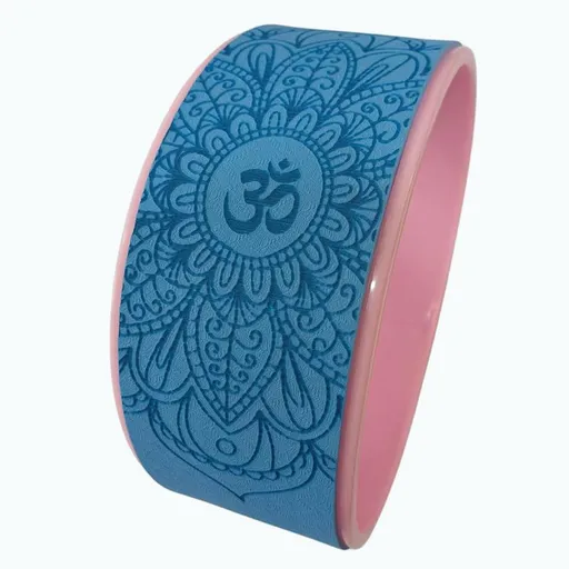 yoga wheel, pilates wheel, back bending wheel, flexibility equipment, yoga props, pilates accessories, spinal stretch, posture correction, core strength, indoor fitness gear, exercise wheel, yoga for back pain, Australian yoga - Pink - Size 7